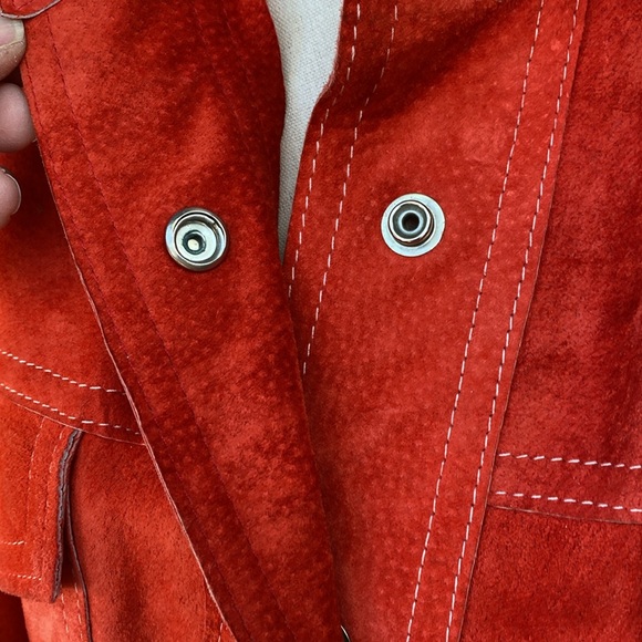 Vintage Suede Snap Closure Shirt Jac sz S/M - Picture 4 of 8